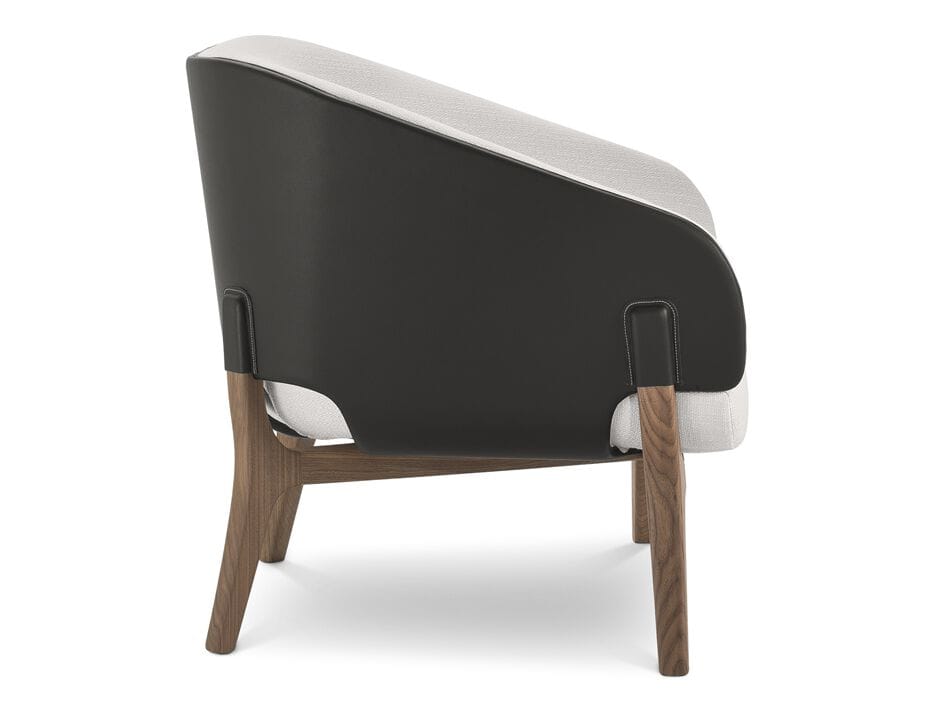 Кресло с подлокотниками из ткани и кожи i 4 Mariani Savile Row ARCH-00075627 - Вид №1