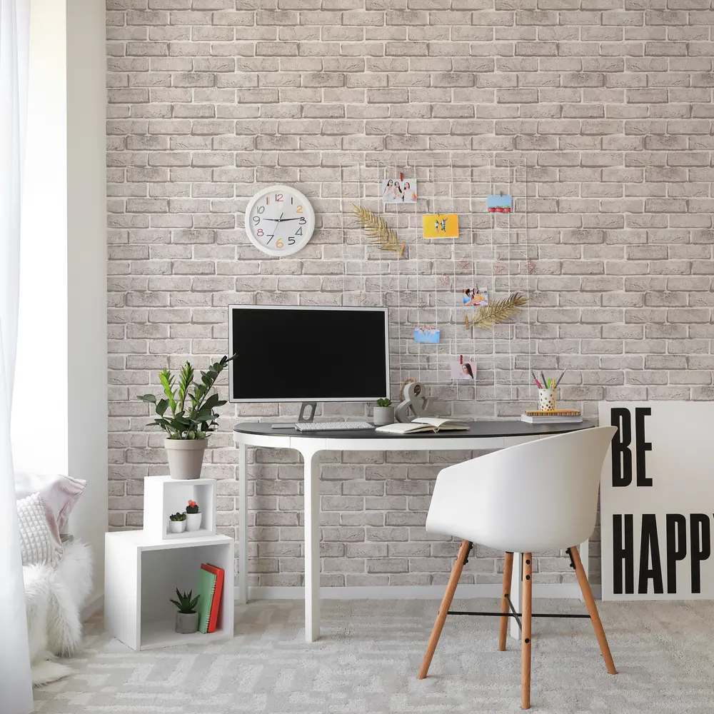 Обои виниловые Аспект ру Манчестер бежевые 0.53 м 80004-18 Кирпич STLM-2058499 - Вид №2