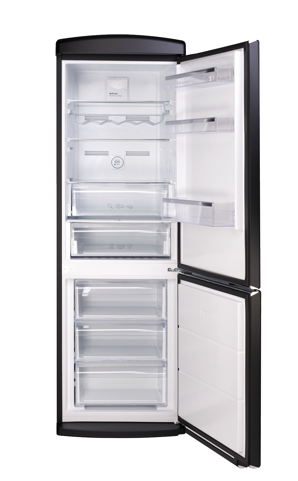 9255916 Холодильник с морозильником   Kuppersbusch FKG 6875.0 S-02 черный STDN-0107367 - Вид №1