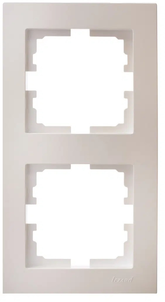VESNA Рамка 2-ая вертикальная без вст жемчужный
