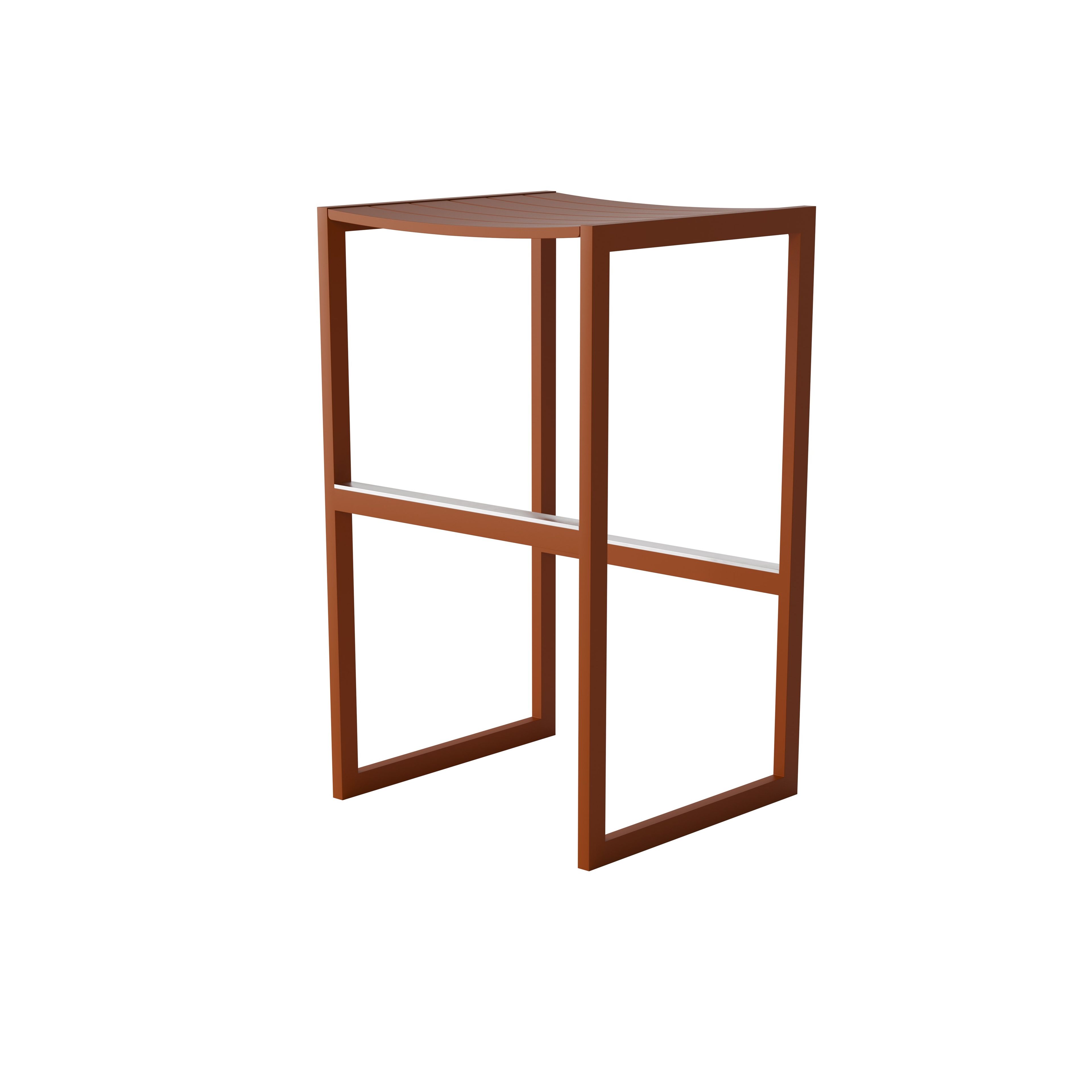 Алюминиевый высокий стул с порошковым покрытием с подставкой для ног Case Eos ARCH-00093146 - Вид №15