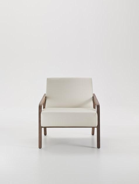 i 4 Mariani Мягкое кожаное кресло с подлокотниками Woody sun-id-1377871 - Вид №3