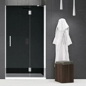 Двери в нишу 96 см LOUVRE G Novellini LOUVRE дымчатые серые