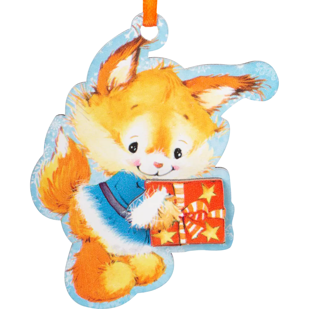 Украшение новогоднее «Лисенок», 8.5 см, фанера Santreyd STLM-2002396