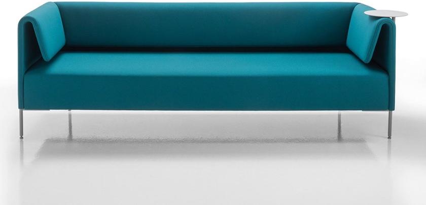 Kastel 3-х местный кожаный диван с журнальной полкой Klint sun-id-1387706 - Вид №1