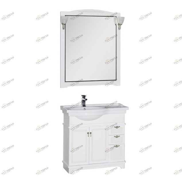 Комплект мебели Aquanet Луис 90 L белый 00169454