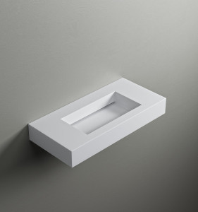 Подвесная раковина Corian® с столешницей