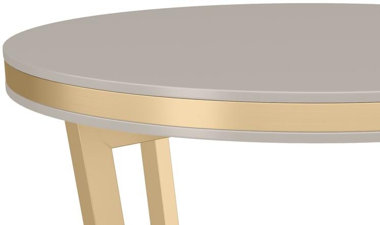 FRATO Круглый журнальный столик из лакированного дерева Durban Ffu260013aau - Вид №2