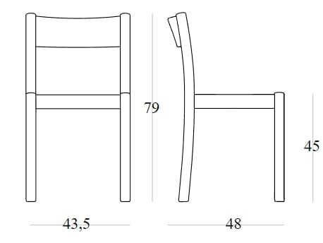 Стул из бука с открытой спинкой SIPA Пальма ARCH-00110185 - Вид №10