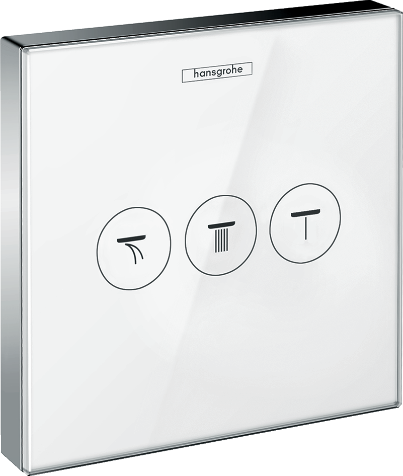 15736400 Стеклянный вентиль ShowerSelect, скрытого монтажа, на 3 функции Hansgrohe 