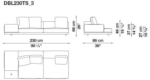 B&B Italia Кожаный диван Dock sun-id-1441060 - Вид №149