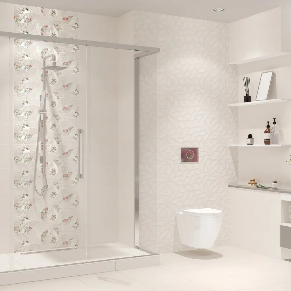 Плитка настенная Malwiya Милк Stru 24.2x70 см 1.02 м² цвет белый Santreyd STLM-2009471 - Вид №4