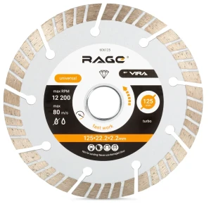 Алмазный диск RAGE Turbo 125 для бетона и камня 89435057