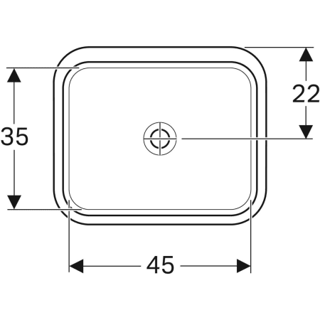 500.762.01.2 Раковина под столешницу Geberit VariForm прямоугольной формы Geberit  - Вид №12