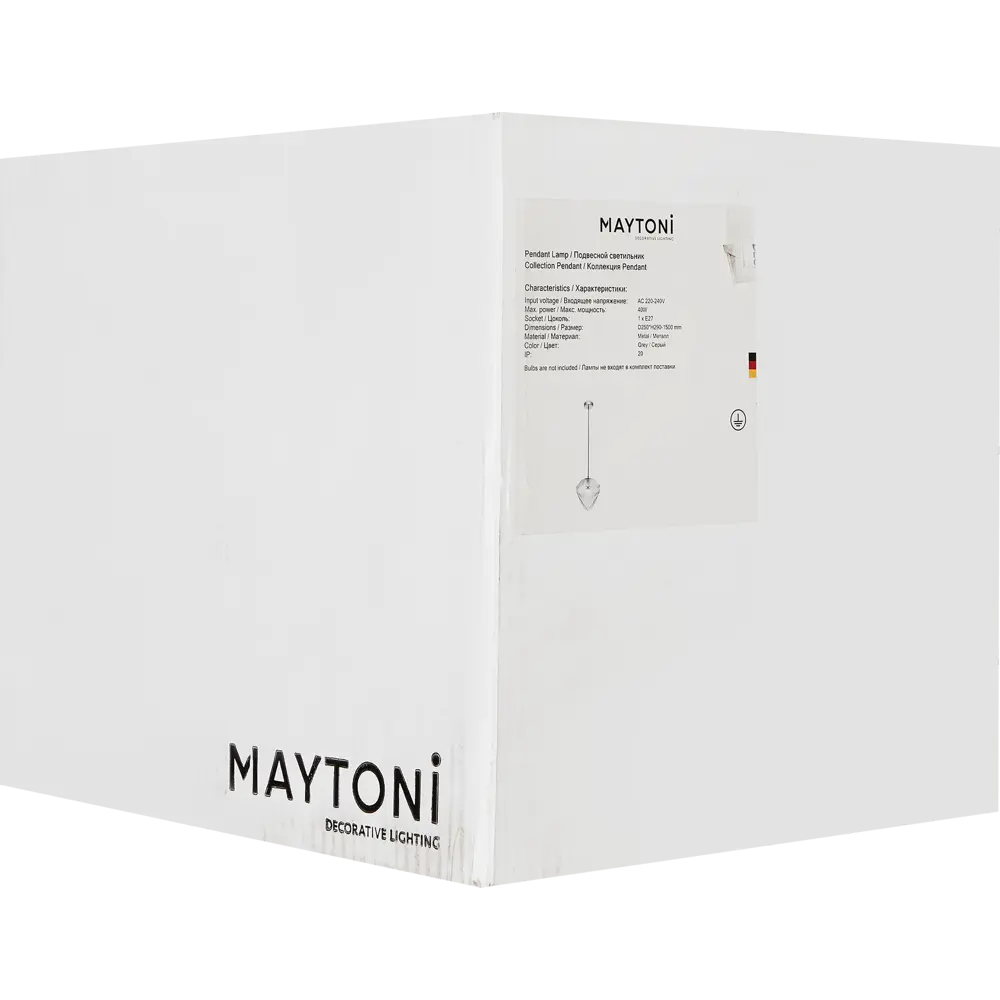 Светильник подвесной Globo 1 лампа 4 м² цвет серый Maytoni STLM-2146010 - Вид №7