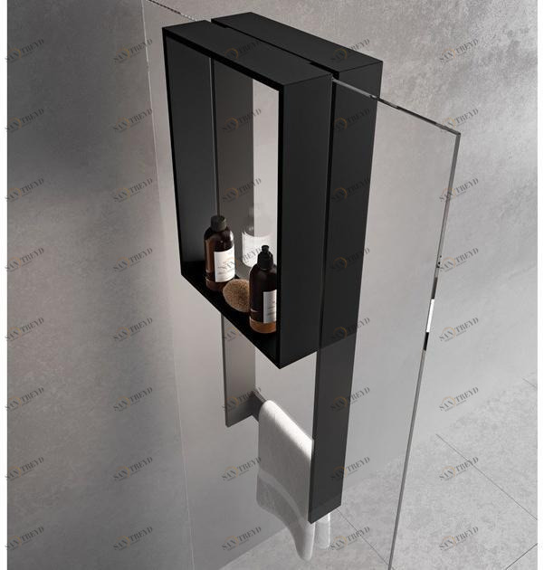 NOVELLINI Держатель для полотенец / полка для ванной из металла Frame sun-id-1436713