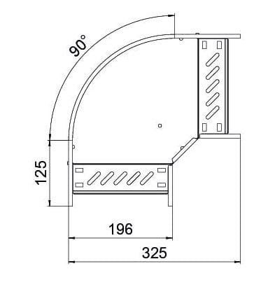 Изогнутый стальной канал OBO Bettermann BlackLine ARCH-00033482 - Вид №5