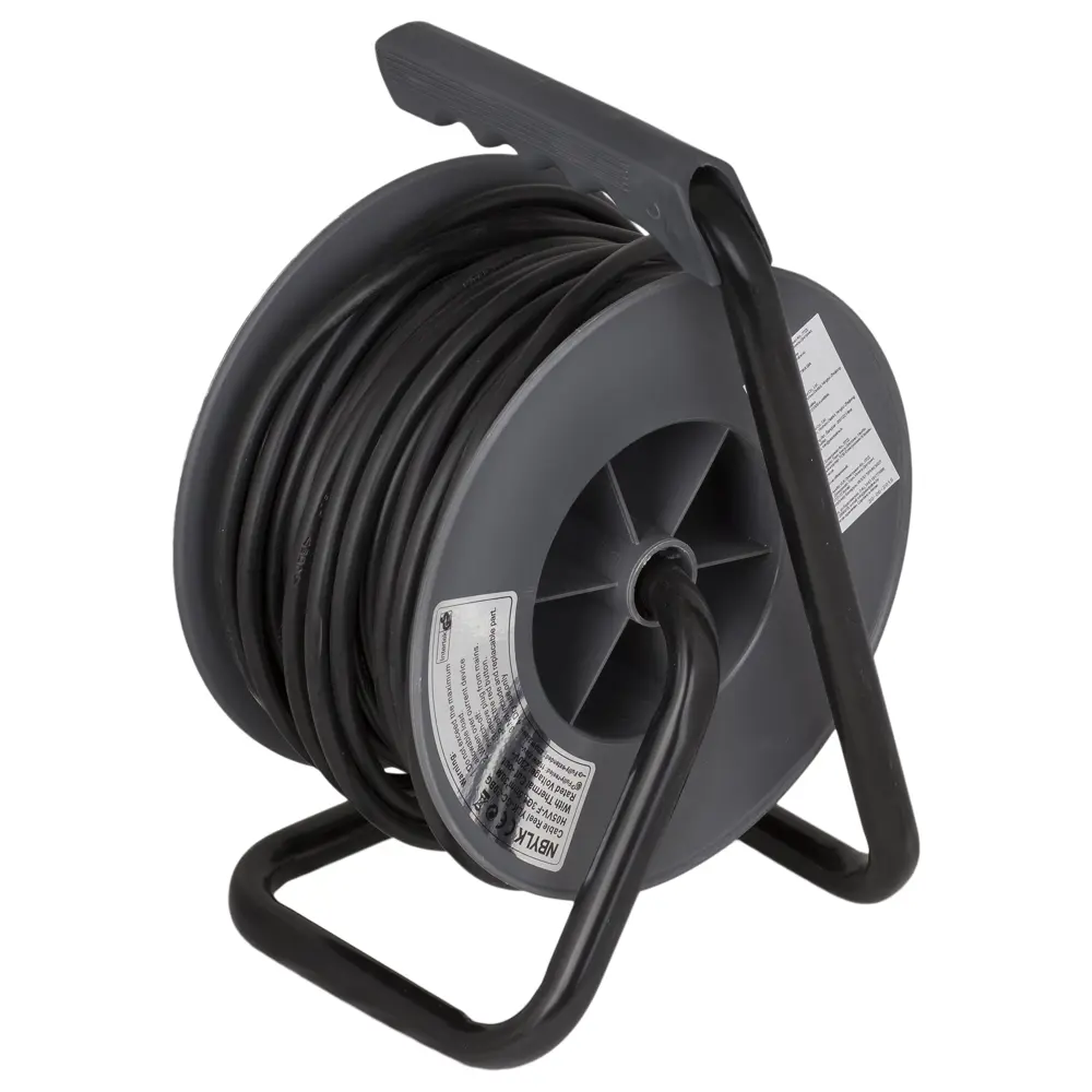 Удлинитель с заземлением на катушке Electraline 4 розетки 3х1.5 мм 30 м STLM-2002425 - Вид №1