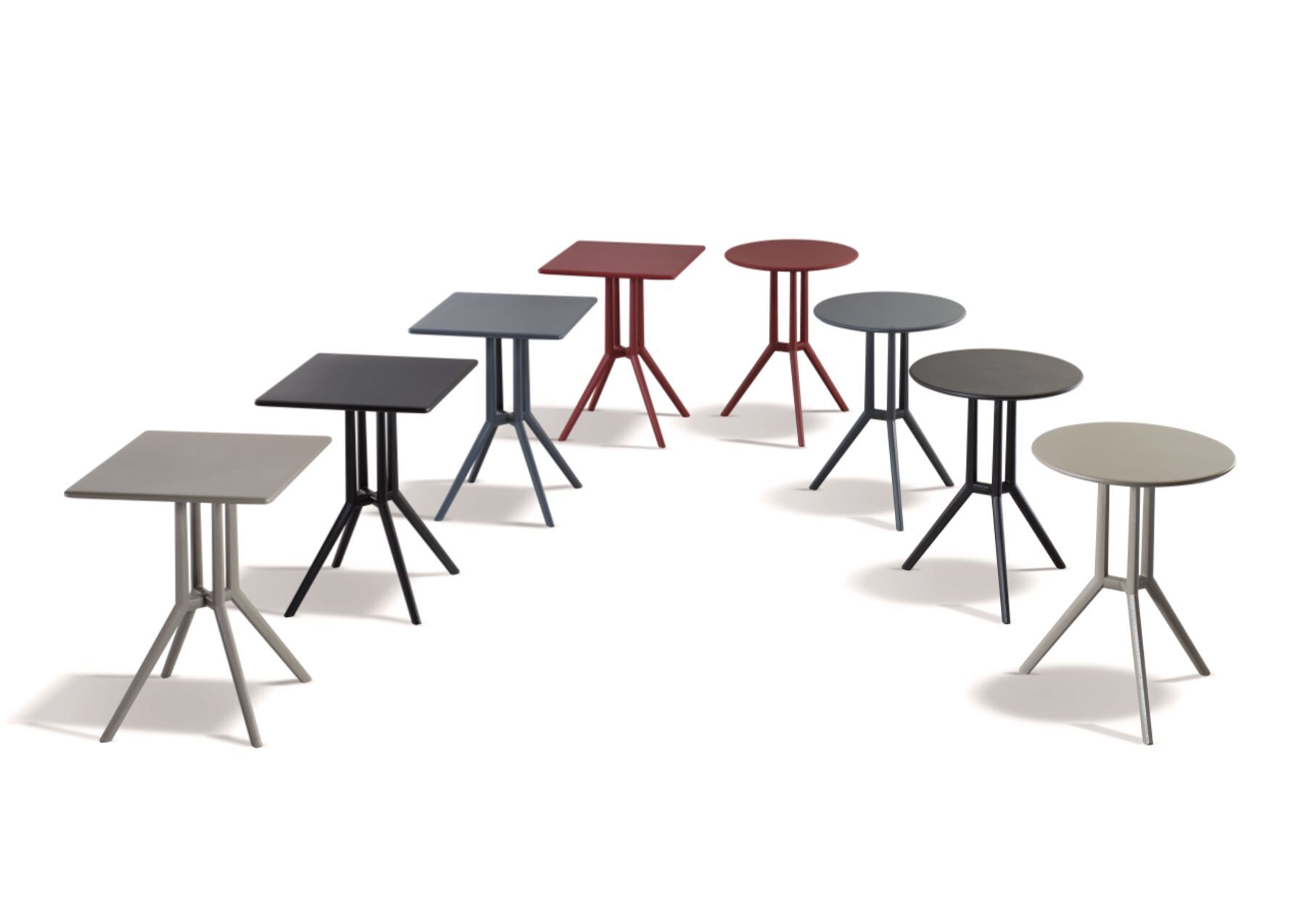 Круглый стол из инженерного пластика с 3 спицами GABER JUNIPER 3 ROUND ARCH-00061515 - Вид №3