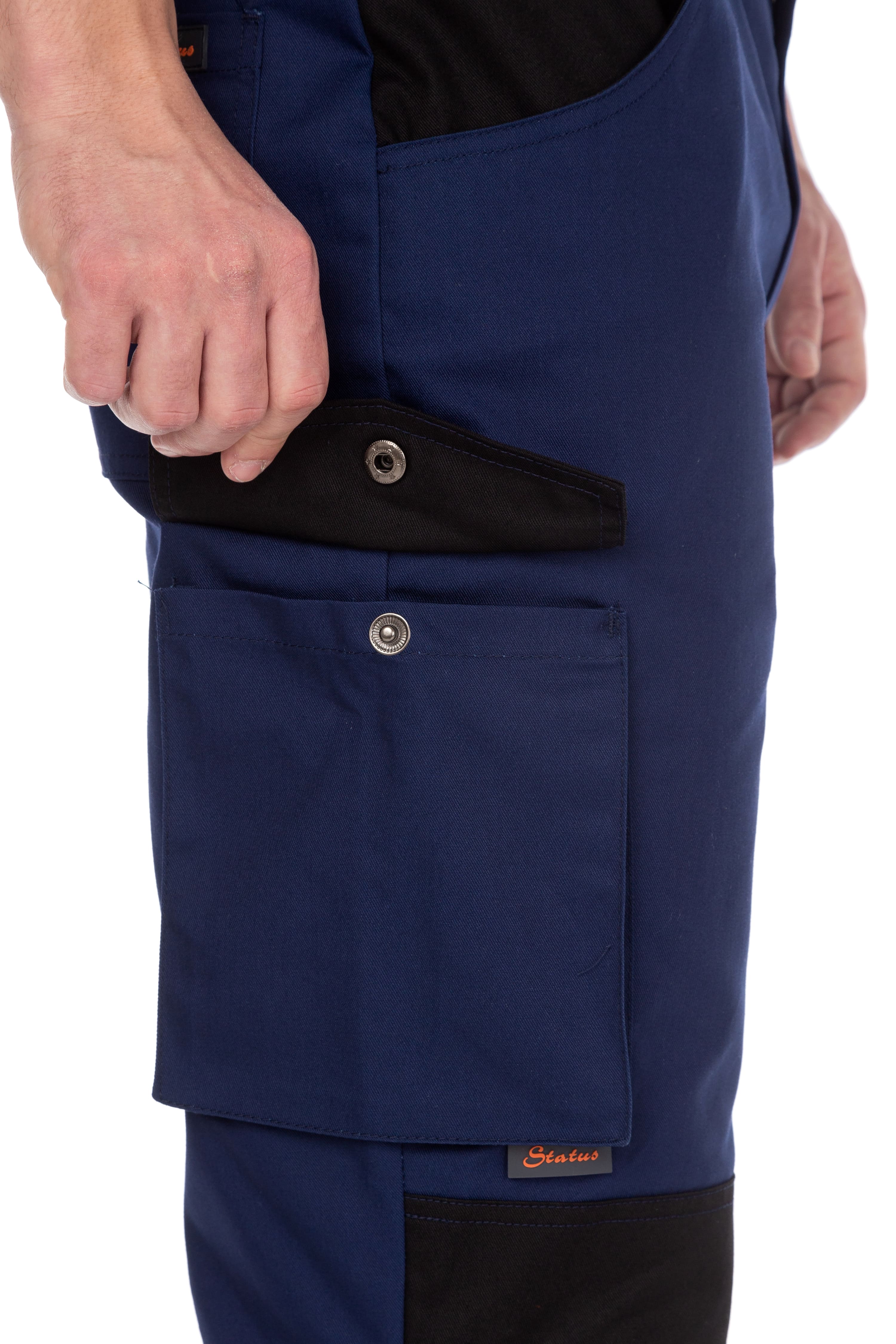 70051 Костюм  NEW темно-синий с черным STATUS  Летняя спецодежда  размер 64-66/182-188  - Вид №23