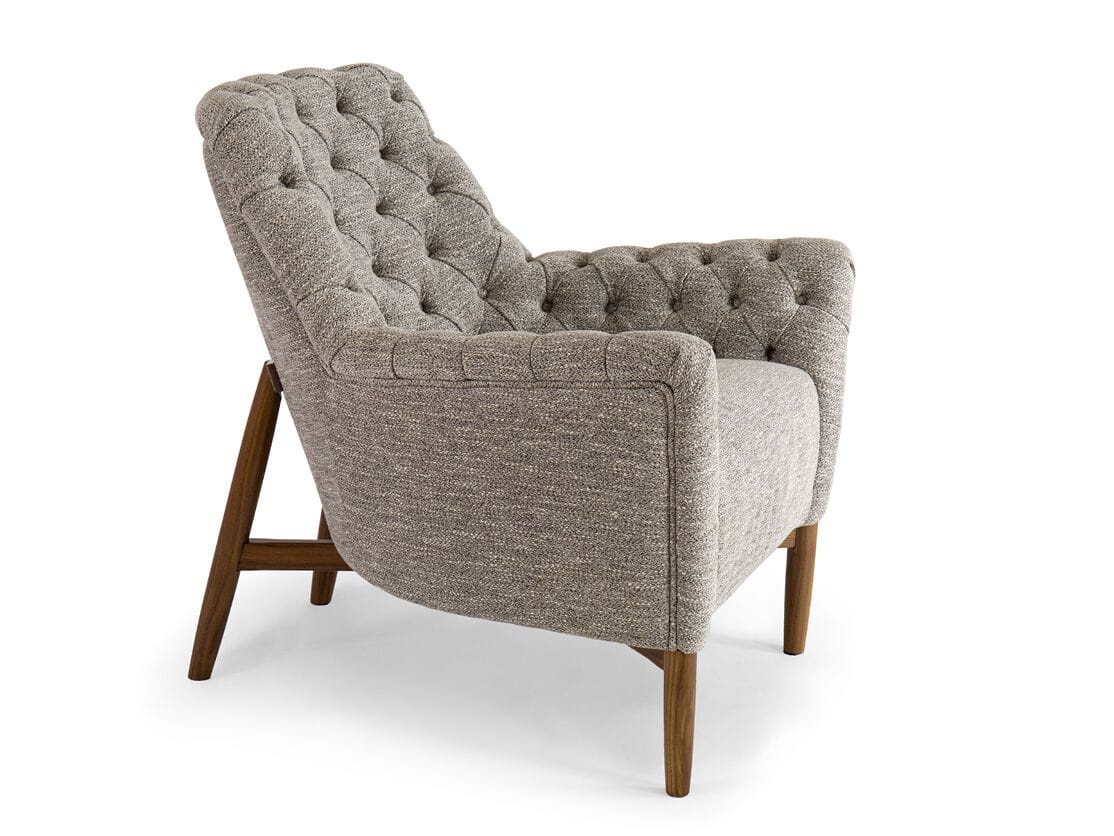 Тканевое кресло с подлокотниками Borzalino EVE CAPITONNÉ ARCH-00030213