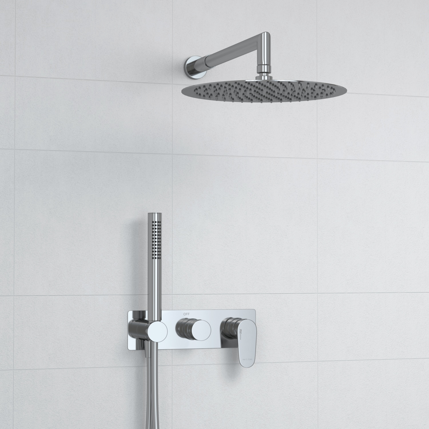 A16116 Встраиваемый комплект для ванны с верхней насадкой и лейкой WasserKRAFT 