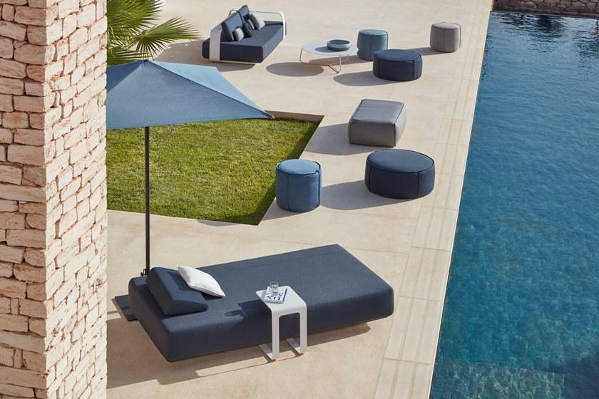 MANUTTI Круглый садовый пуф из ткани Touch Fs-thpf82/fs-thpf52 - Вид №10