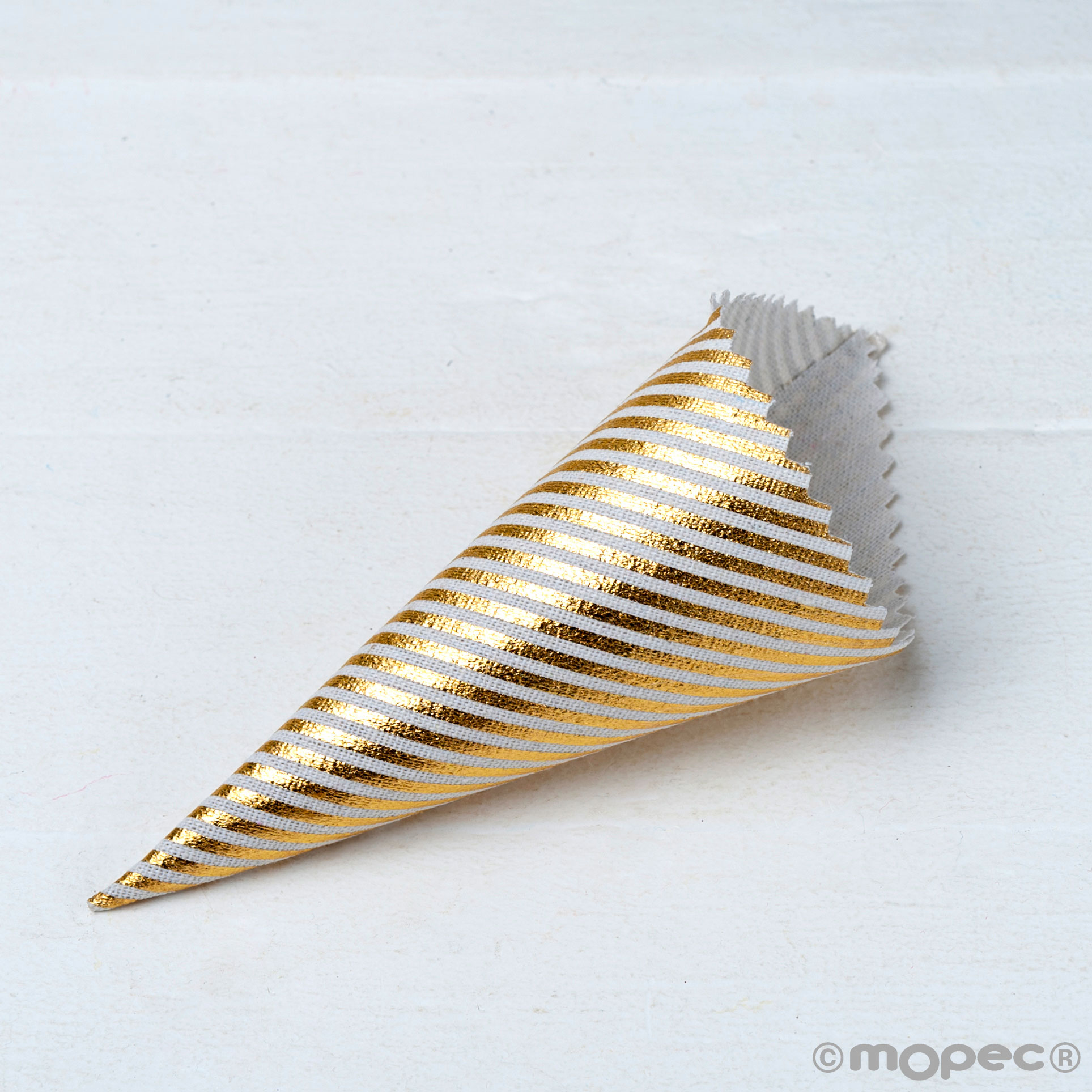 A682.11 Полосатые рожоки, 12 Едениц Dekoraniaevents Bodas Золотой 