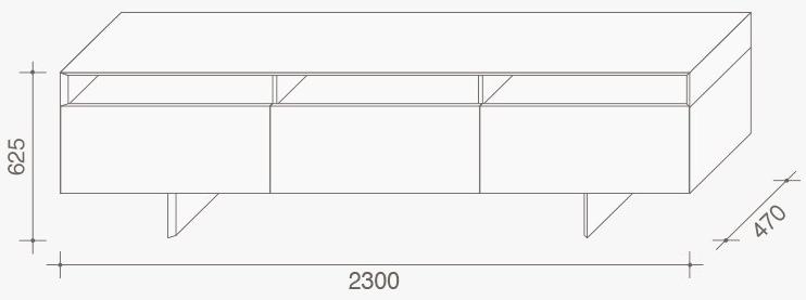 Lema Комод из дуба с распашными дверцами с ящиками sun-id-1455154 - Вид №3