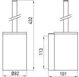 Emco Bad Ершик для унитаза настенный System2 3515 001 00 - Вид №2