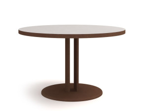 Алюминиевый круглый садовый стол с порошковым покрытием