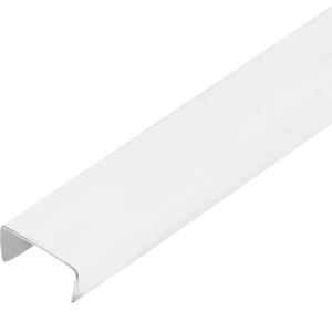 U-Профиль ПВХ 21x10x1x1000 мм, цвет белый