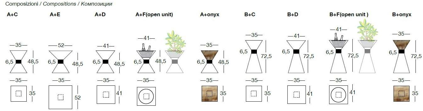 Longhi Деревянный журнальный столик / подставка для ваз Loveluxe 2017 – essence collection Y 731 - Вид №4