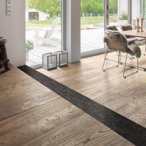 Паркетная доска Haro 4000 Series Top connect Табако Серый 530795 Дуб Натур с брашью (Текстурированная) 2200х180 мм 1000900644 - Вид №5