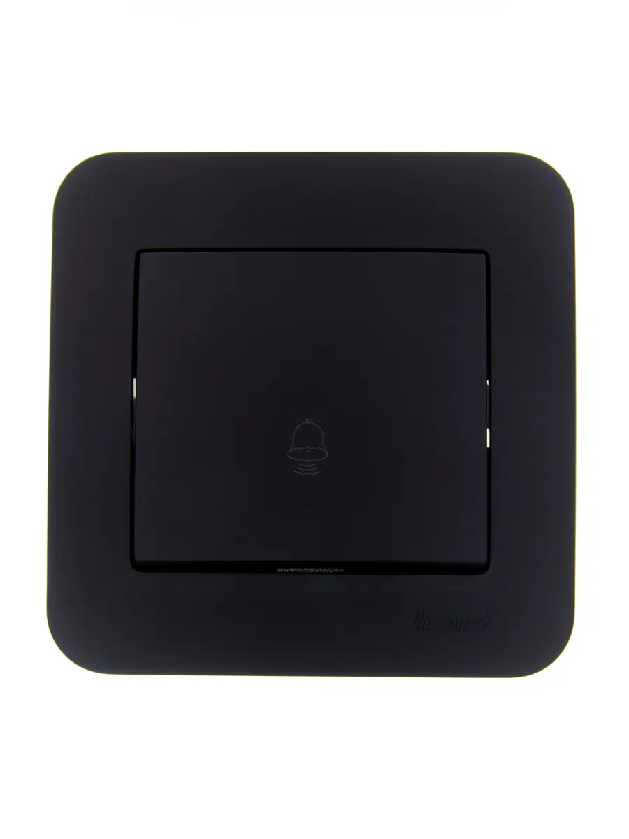 ASTI Кнопка звонка чёрный бархат LEZARD 7081-4242-103