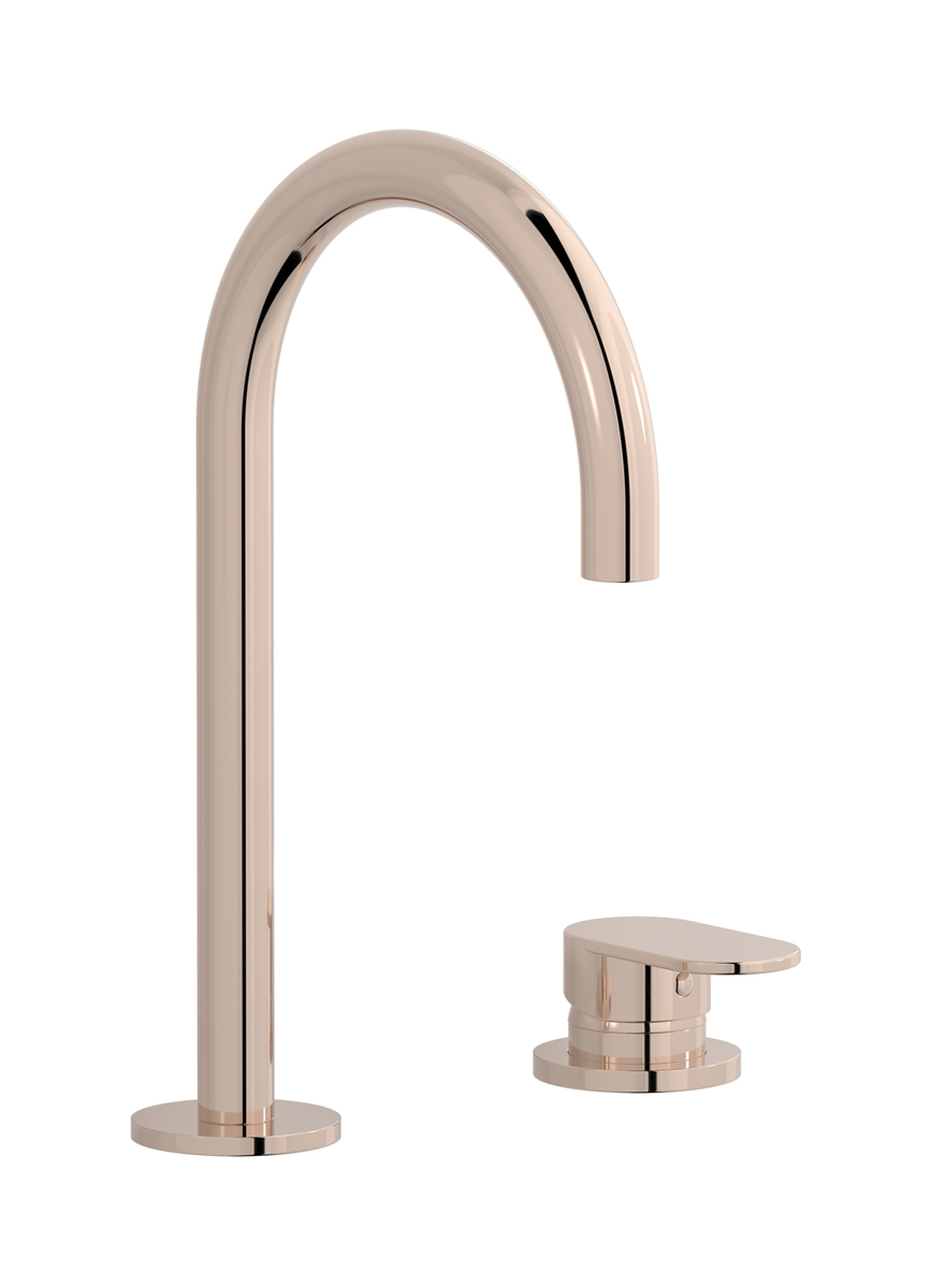 Смеситель для раковины на 2 отверстия WE ARE IB k2394rs Rose Gold K2