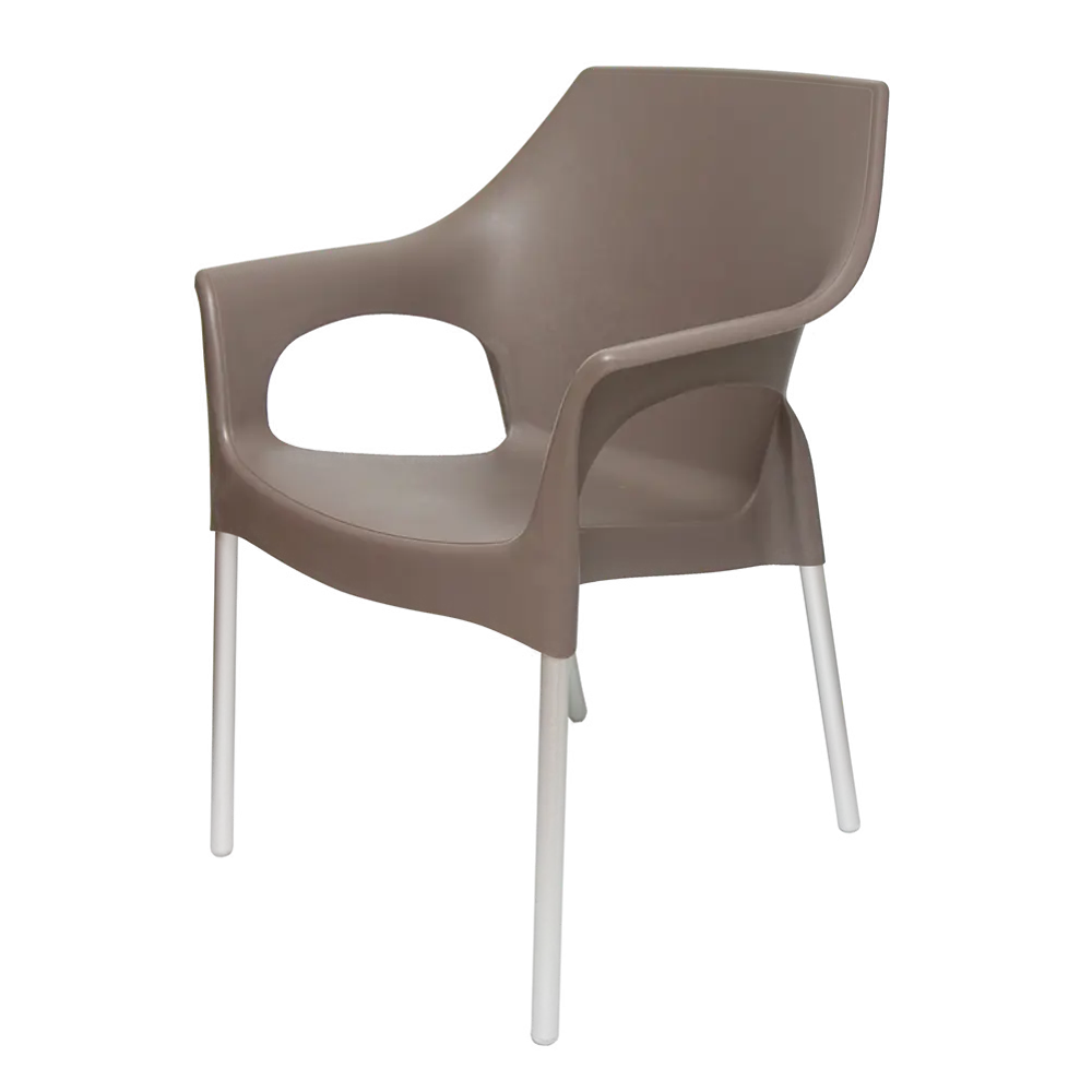 Стул садовый Стелла СПС ТМ 60x82x59 см пластик темный мокко Santreyd STLM-2064028