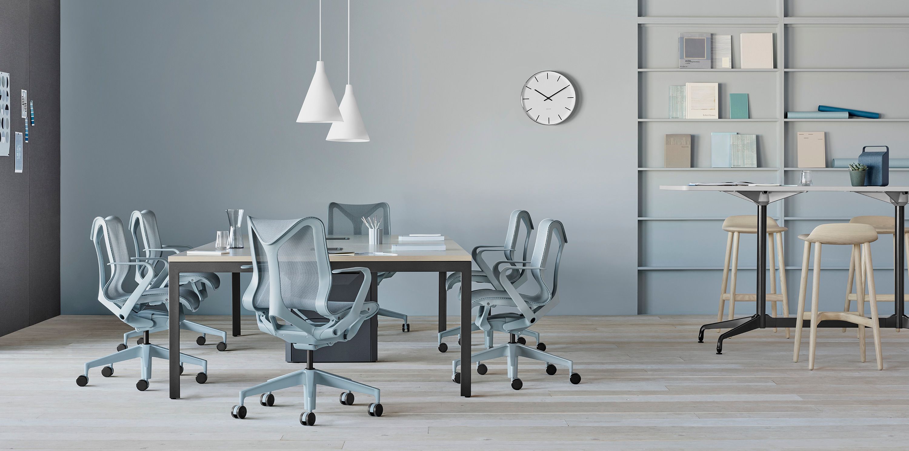 Высокий деревянный барный стул Herman Miller Crosshatch ARCH-00038966 - Вид №8