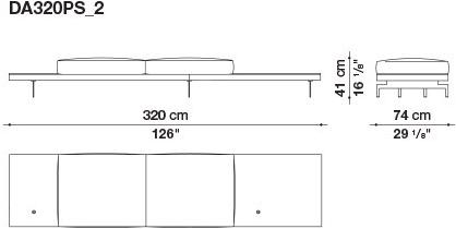B&B Italia 3-х местный тканевый диван с шезлонгом Dock sun-id-1355318 - Вид №118