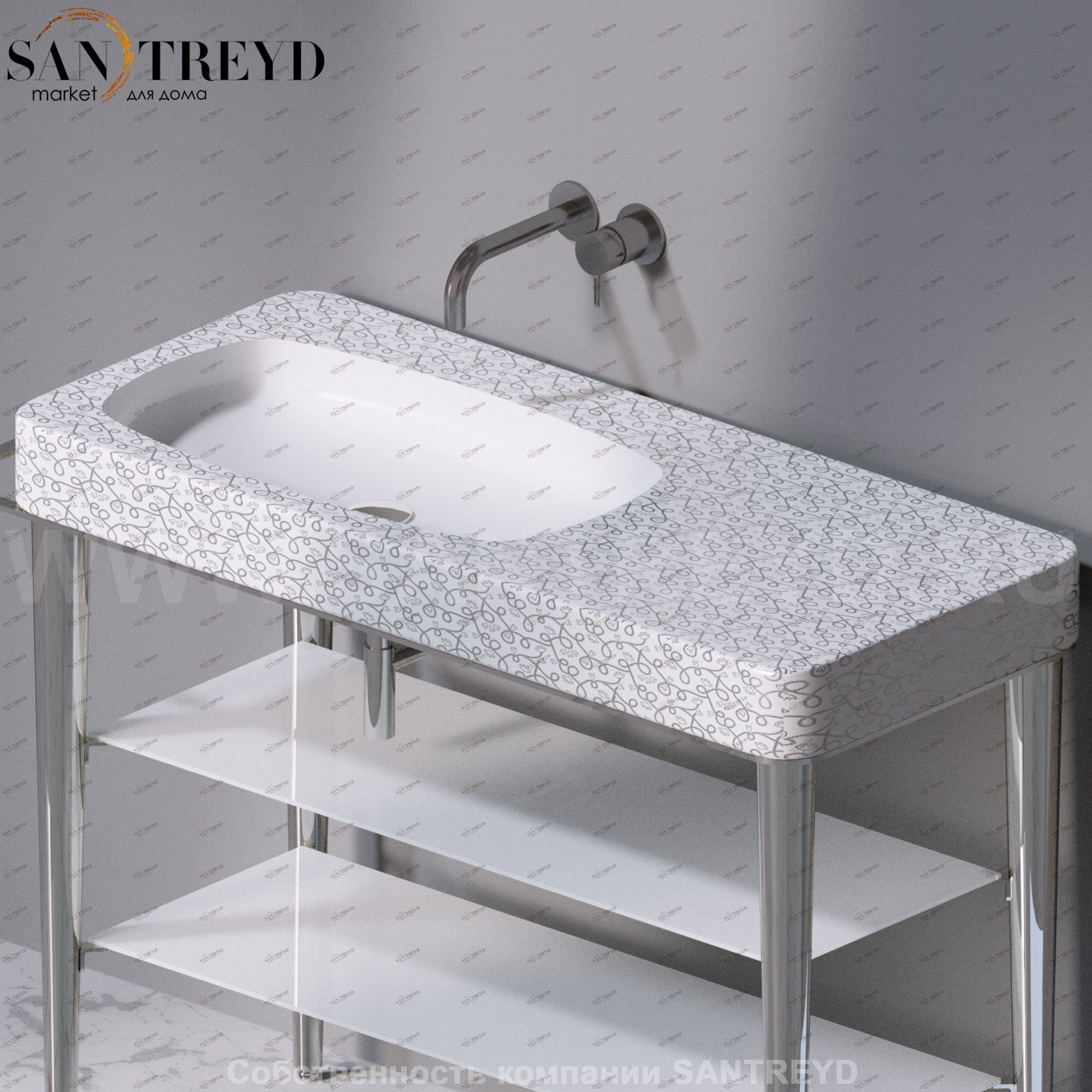 L130400P Накладная раковина на столешницу  прямоугольная A. e T. Italia FUSION AeT ITALIA