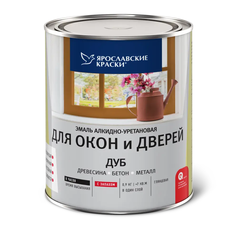 Эмаль для окон и дверей цвет дуб 0.9 кг Santreyd STLM-2085103