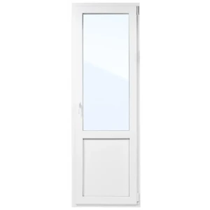 Балконная дверь ПВХ VEKA одностворчатая 2130x700 мм (ВхШ) правая двухкамерный стеклопакет белый/белый