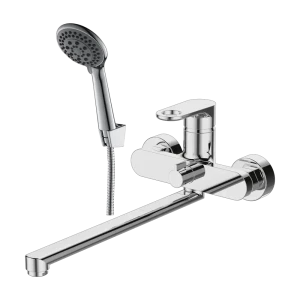 Смеситель для ванны Rossinka Silvermix LRS33-32 универсальный с лейкой и шлангом цвет хром