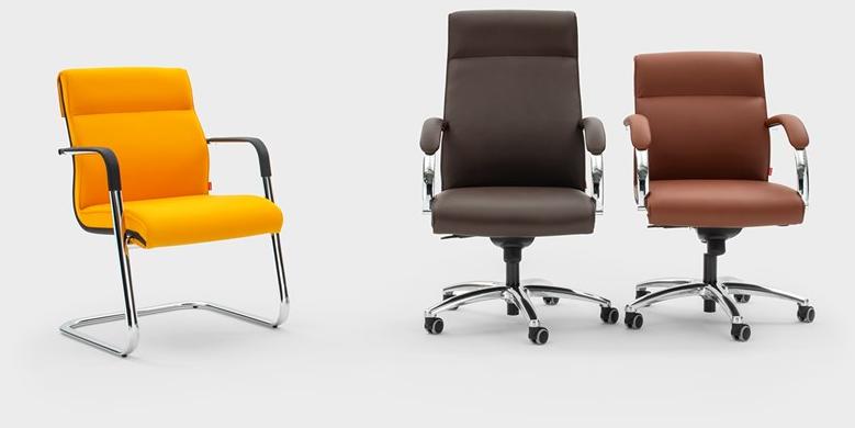 Viganò Кожаное кресло руководителя с 5 спицами и подголовником Icaro sun-id-1462753 - Вид №2