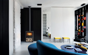 Дровяная печь из керамогранита