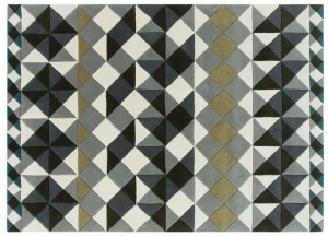 GAN Ковер ручной работы из шерсти с геометрическими мотивами Hand tufted