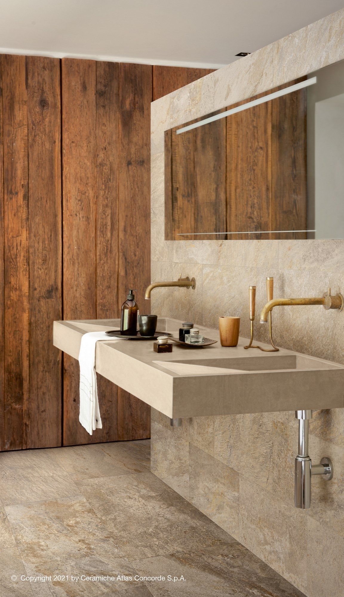 Пол / облицовка керамогранита с эффектом камня Atlas Concorde Norde ARCH-00026085 - Вид №46