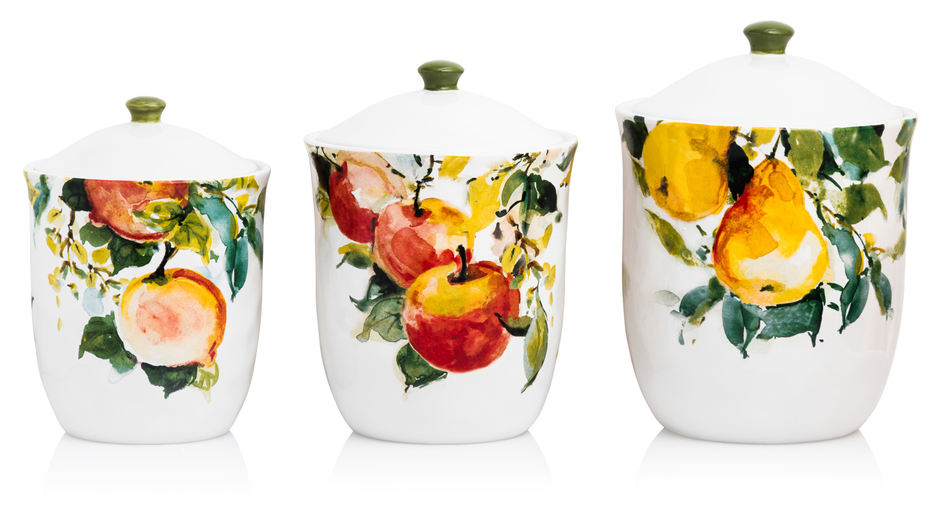 10652454 Certified International Набор банок для печенья Certified Int. Амброзия (1,4л, 2,1л, 2,9л), керамика, 3шт Керамика  - Вид №1