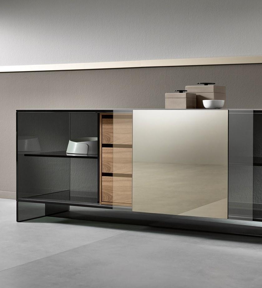 Tonelli Design Комод из керамики и стекла с ящиками и раздвижными дверцами Shoji sun-id-1480174 - Вид №4