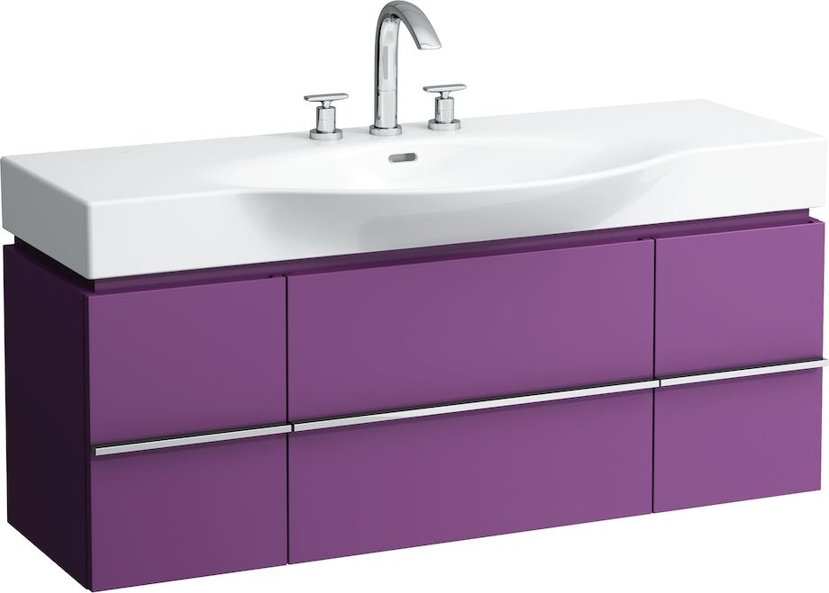 H4013020755191 Шкафчик под раковину, для раковин 811704, 812704, 2 выдвижных ящика с 2 дверцами, 2 стеклянные полки LAUFEN PRO - Вид №28